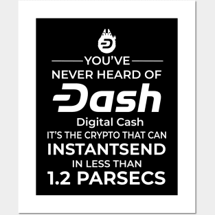 Dash Digital Cash Cryptocurrency Parsecs Posters and Art